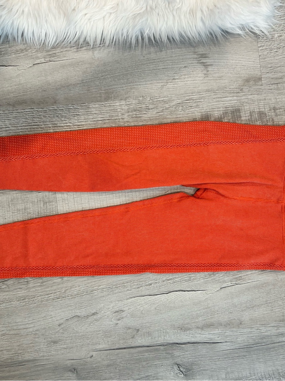 aerie Bright Orange Ribbed Leggings